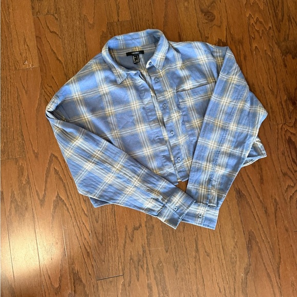 Forever 21 Plaid Button Up - Picture 3 of 4